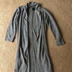 Heather Gray Quarter Sleeve Cardigan